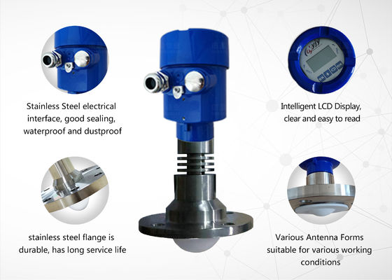 좋은 가격 강성 부식성 액체 비접촉 26GHz NYRD-TJ-B 레이더 수준 센서 측정 송신기 온라인으로