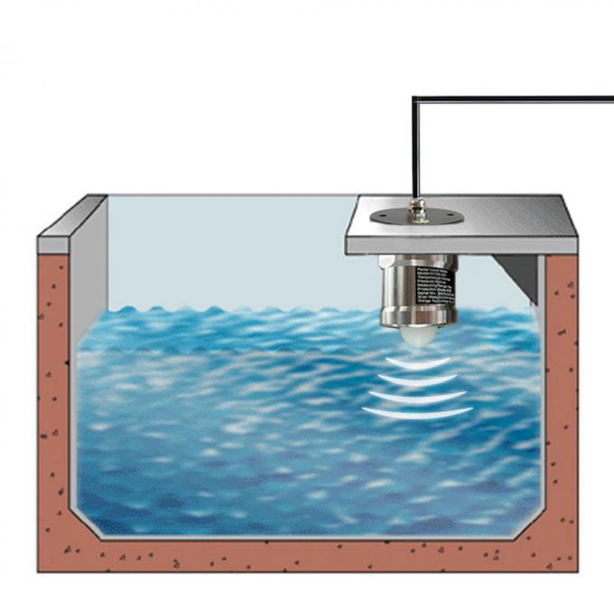 밀리미터 파동 기술로 80GHz 레이더 레벨 센서, RS485 물 레이더 레벨 센서 송신기 측정 2